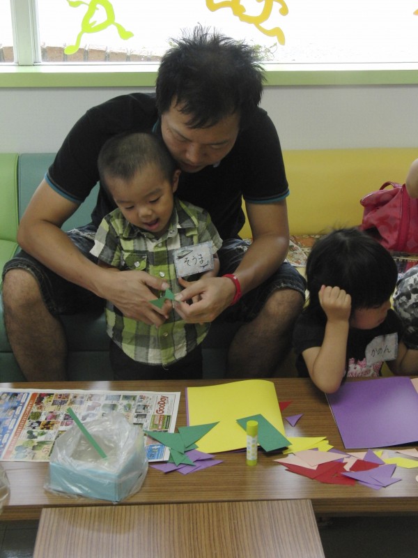 パパといっしょに何を作ろうかなぁ?